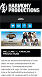 Mobile Screenshot of harmony-productions.com